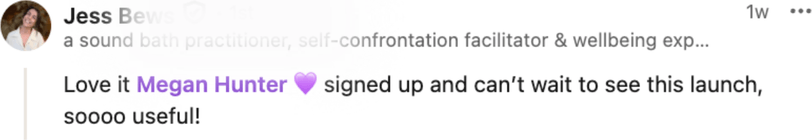 A woman’s LinkedIn comment about Nadi
