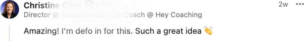 A woman’s LinkedIn comment about Nadi